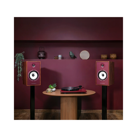 Triangle Borea BR02 Connect Wireless Powered Bookshelf Speaker With Arc - Burgundy Edition - Clearance / Open Box (view 5 of 5)