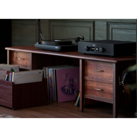 Hegel A200 - on cabinet next to turntable (view 3 of 4)