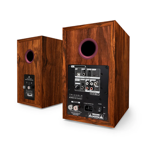 Triangle Borea BR02 Connect Wireless Powered Bookshelf Speaker With Arc - Burgundy Edition - Clearance / Open Box (view 2 of 5)