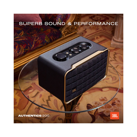 JBL Authentics 200 Smart Home Speaker with Wi-Fi, Bluetooth & Voice Assistants - Clearance / Open Box (view 7 of 9)