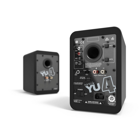 Kanto YU4 Powered Desktop speakers with Bluetooth and Phono Preamp - Clearance / Open Box (view 11 of 14)