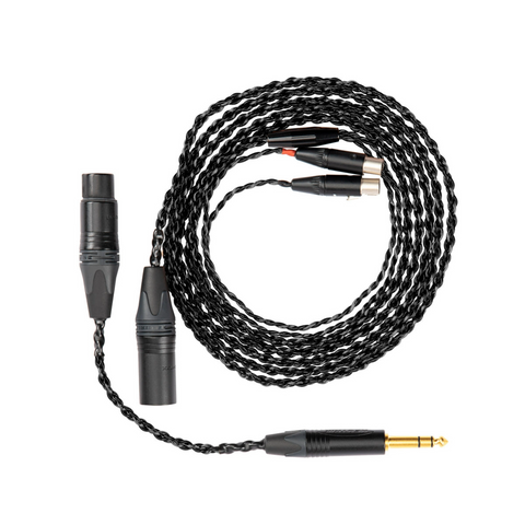 Audeze LCD Standard Combo Cable – Balanced XLR with 1/4" Single-Ended Adapter (view 1 of 2)