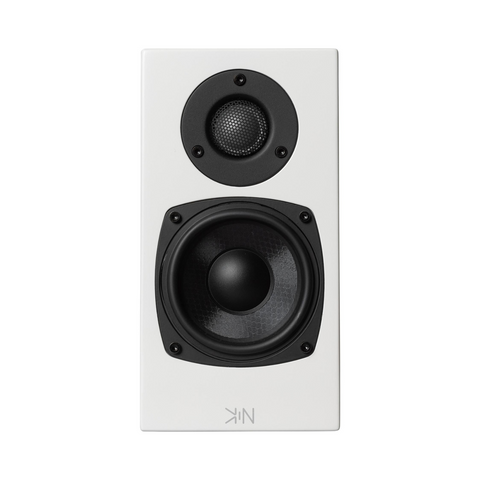KIN One Bookshelf Speakers – Satin White Pair - Clearance / Open Box (view 3 of 5)