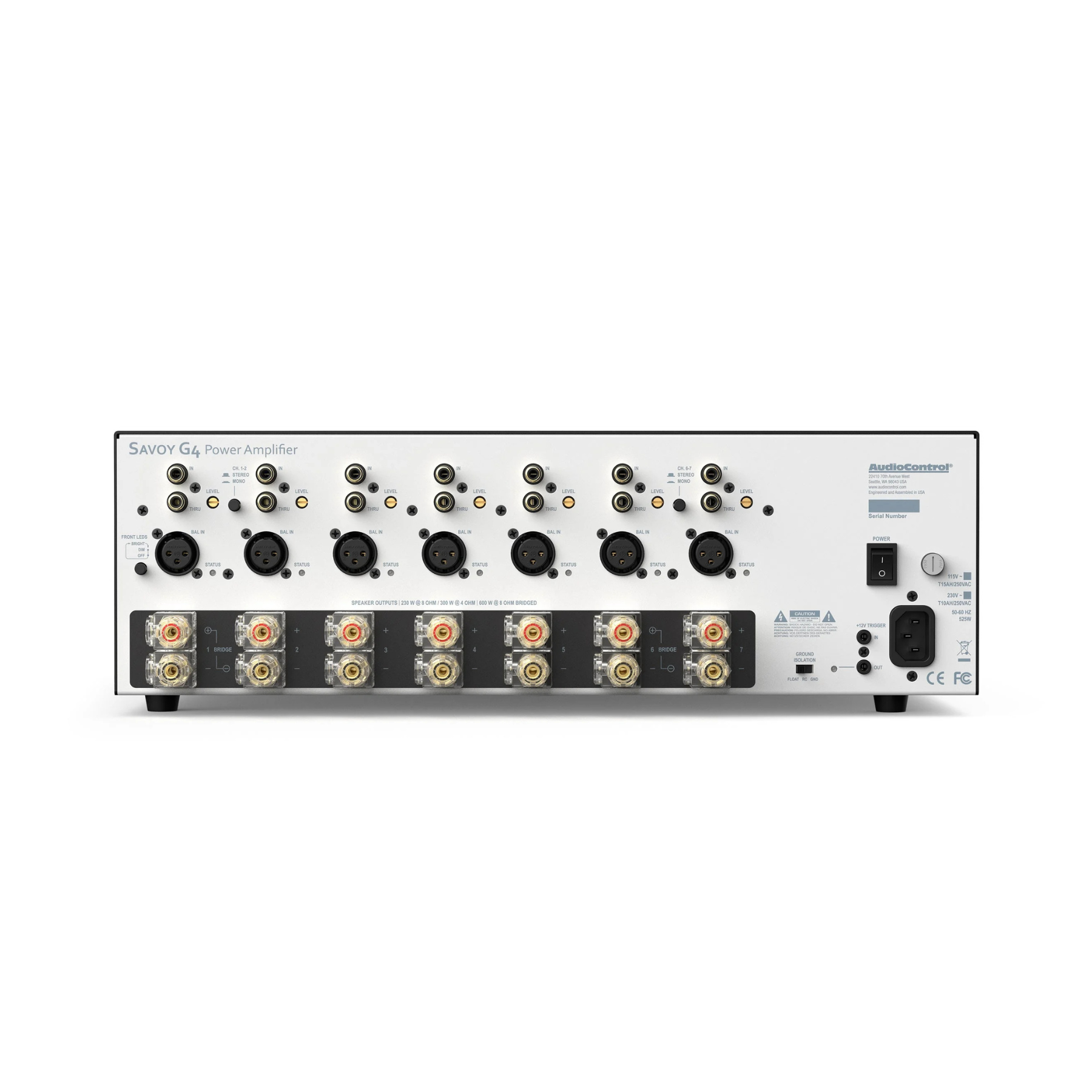 AudioControl SAVOY G4 - 7-Channel Power Amplifier - Clearance