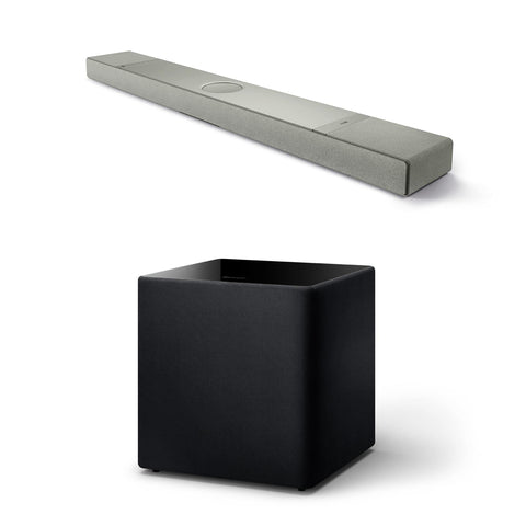 KEF XIO Soundbar + Kube 15 MIE Subwoofer + KW2 RX Wireless Receiver Bundle (view 2 of 2)
