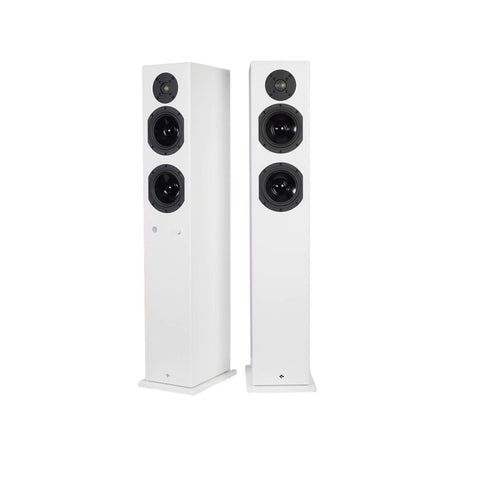 KIN by Totem Play Tower II Powered Floorstanding Speaker – White Pair (view 1 of 6)