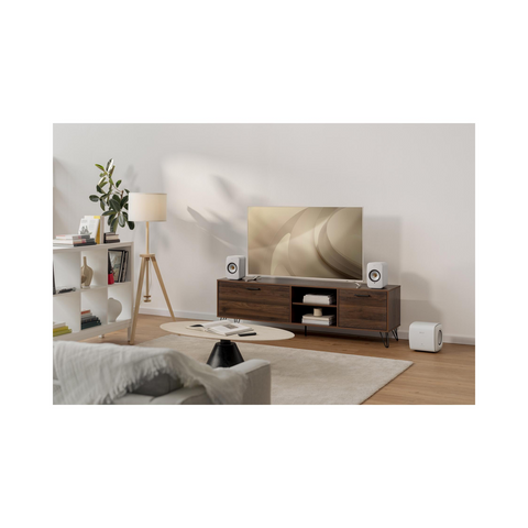 KEF LSX II Wireless HiFi Speakers - Cotton White - Clearance / Open Box (view 6 of 8)