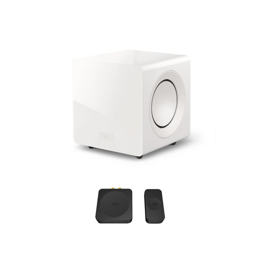 KEF KC92 Subwoofer with KEF KW1 Wireless Subwoofer Adapter Kit