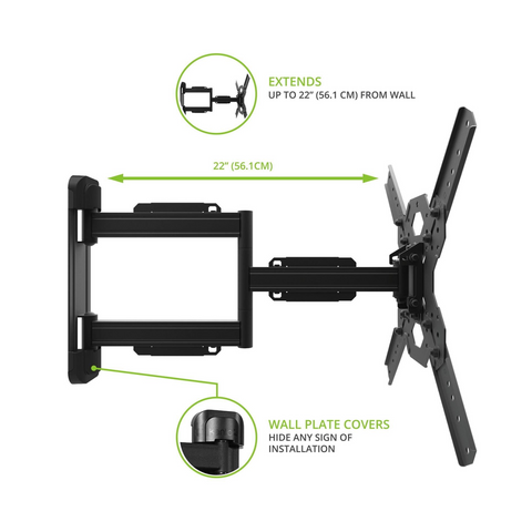 Kanto PS300 Single‑Stud Full Motion TV Mount - Clearance / Open Box (view 9 of 10)