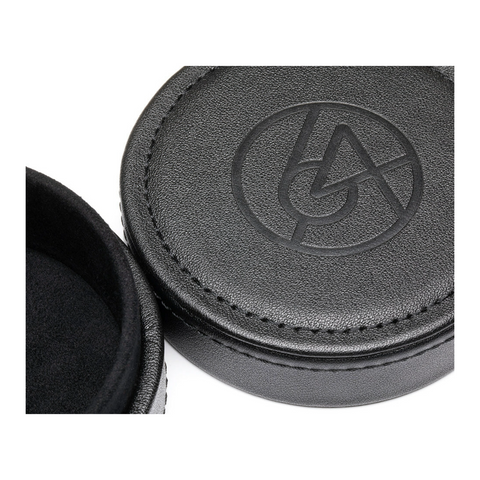 64 Audio Black Leather Earphone Case leather stitching (view 2 of 4)