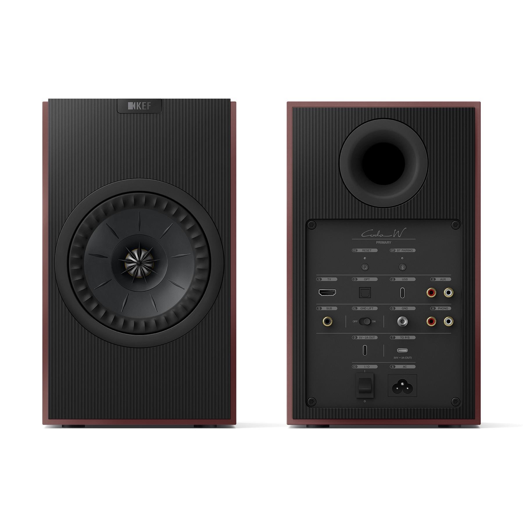 KEF Coda W Wireless HiFi Bookshelf Speakers | ListenUp