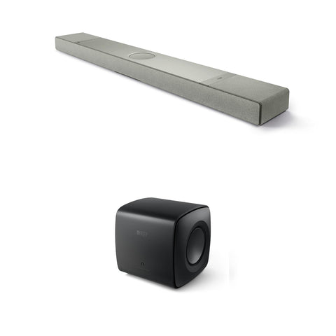 KEF XIO Soundbar + KC62 Subwoofer + KW2 RX Receiver Bundl (view 5 of 6)