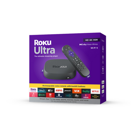 Roku Ultra HDR 4K UHD Streaming Media Player - Clearance / Open Box (view 9 of 9)