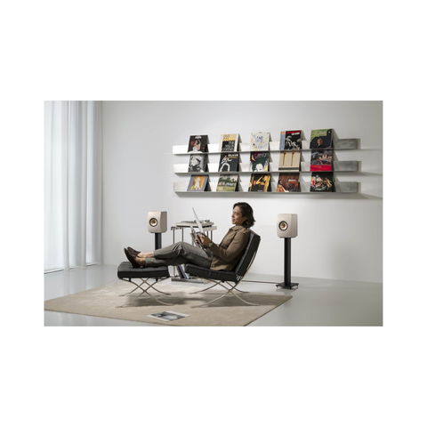 KEF LS50 Meta Bookshelf Speakers - Sandshell Pair - Clearance / Open Box (view 5 of 10)