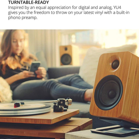 Kanto YU4 Powered Desktop speakers with Bluetooth and Phono Preamp (view 27 of 28)