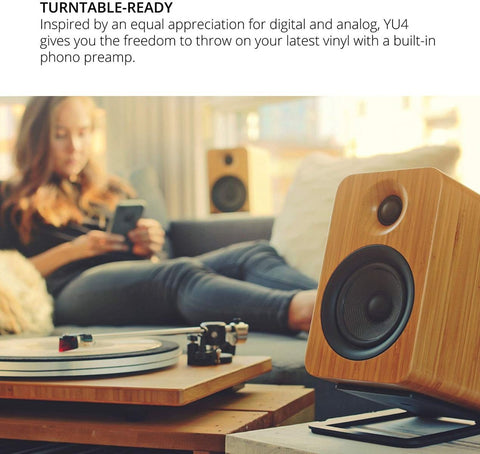 Kanto YU4 Powered Desktop speakers with Bluetooth and Phono Preamp (view 27 of 28)