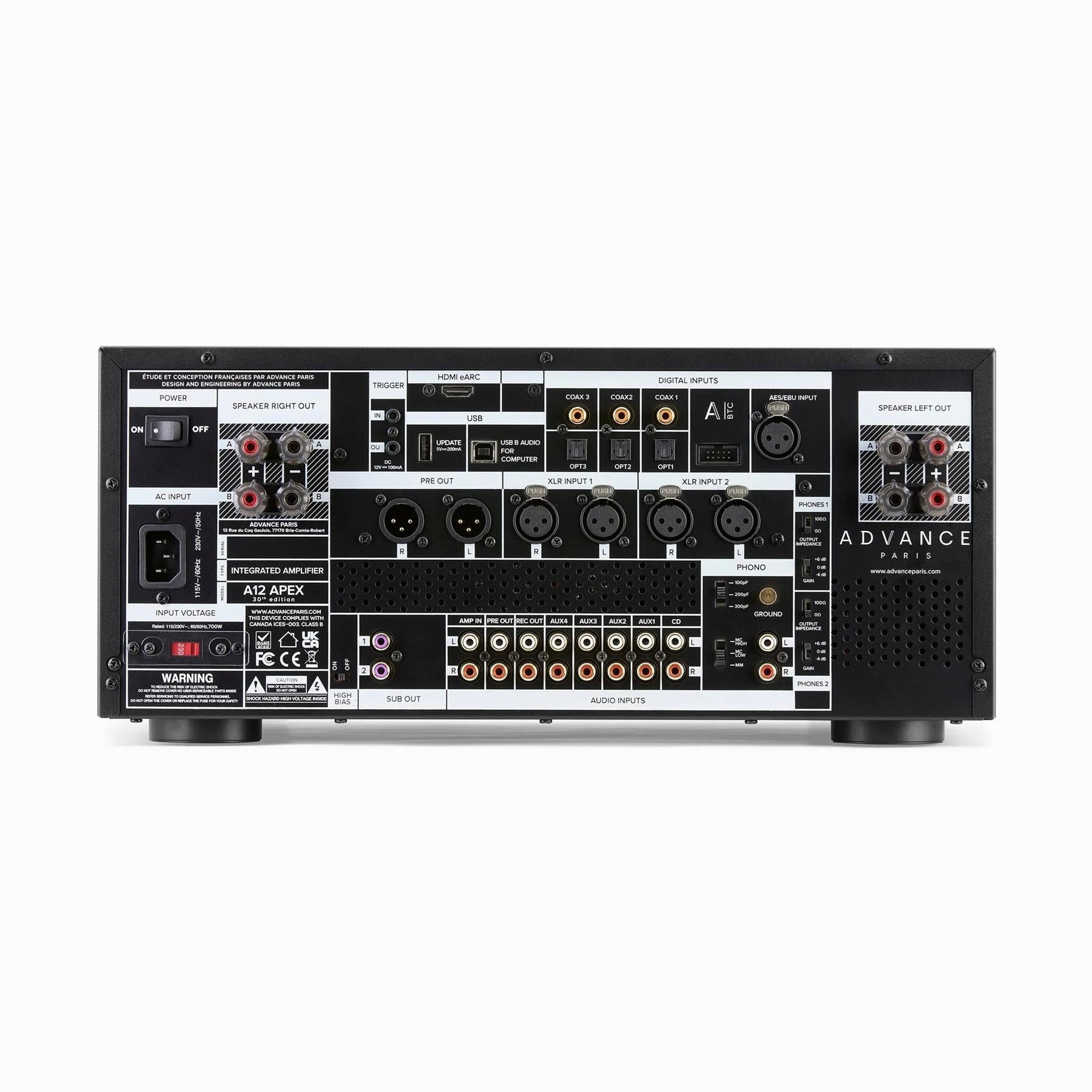 Advance Paris A12 APEX – Hybrid Integrated Amp (190W/ch) | ListenUp