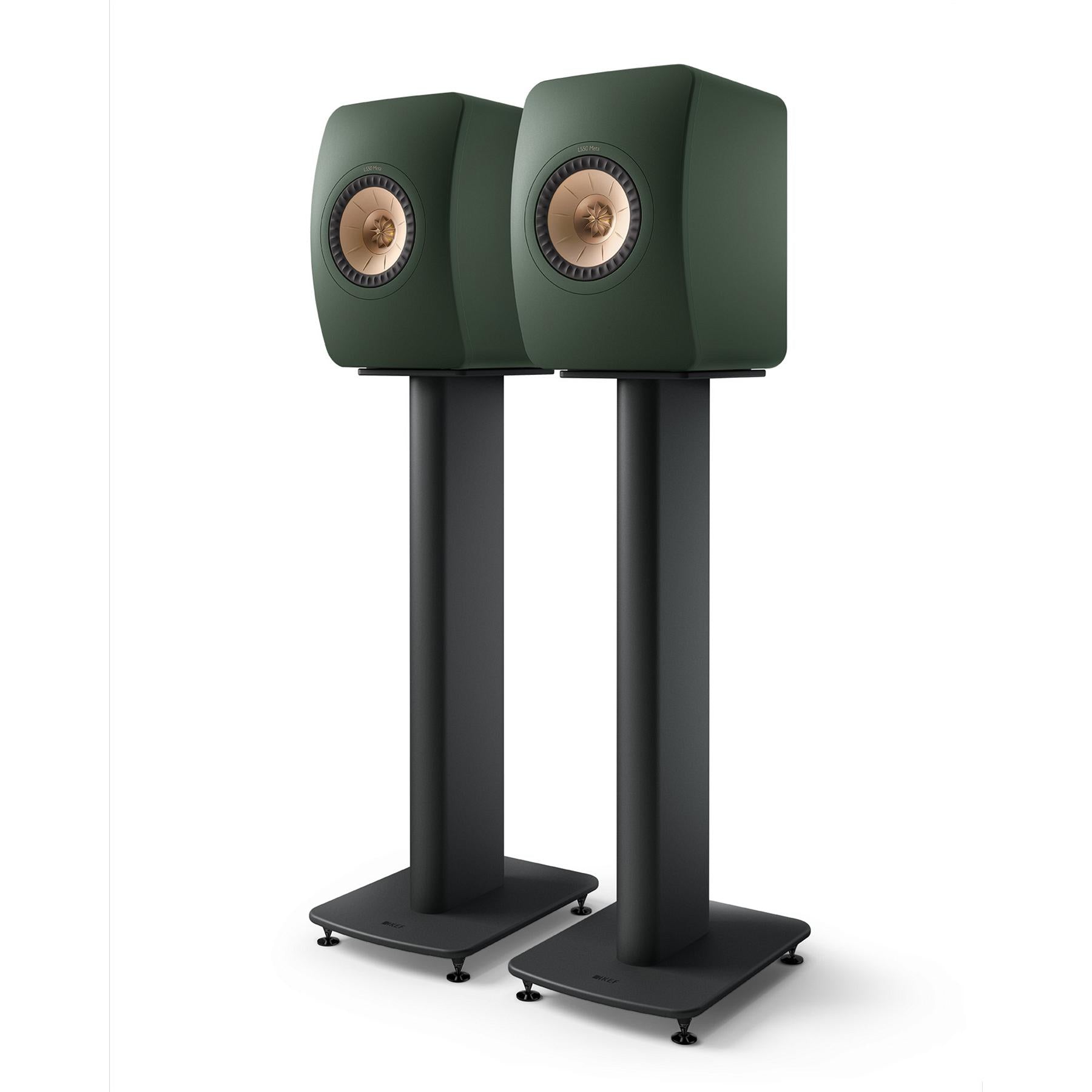 KEF LS50 Wireless II Bookshelf Speakers - Moss Green Pair | ListenUp