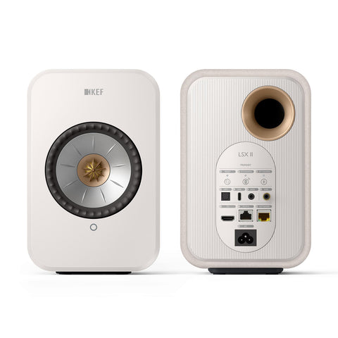 KEF KEF LSX II Wireless HiFi Speakers - Cotton White