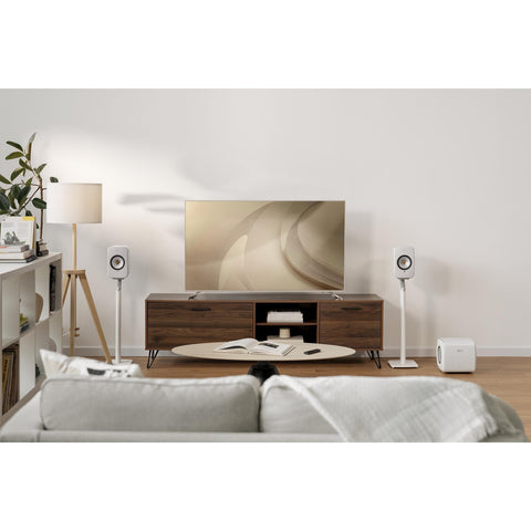 KEF KEF LSX II Wireless HiFi Speakers - Cotton White