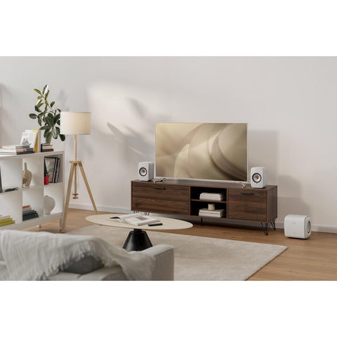 KEF KEF LSX II Wireless HiFi Speakers - Cotton White