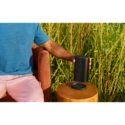 Sonos Play Portable Smart Speaker with WiFi and Bluetooth outside with charger (view 7 of 9)