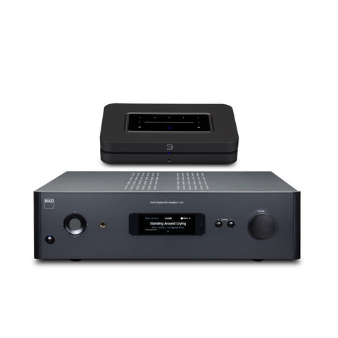 NAD NAD C 399 Integrated Amplifier & Bluesound NODE Music Streamer Bundle