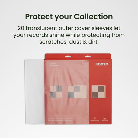 Kanto TT-CS20 12" Record Cover Sleeves - Pack of 20 (view 4 of 8)