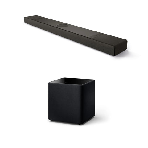 KEF XIO Soundbar, Kube 10 MIE Subwoofer & KW2 RX Wireless Receiver Bundle (view 2 of 2)
