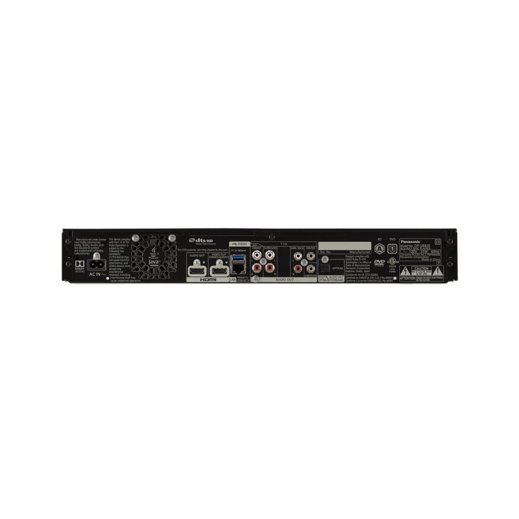Panasonic DP-UB820-K - 4K Blu Ray Player | ListenUp