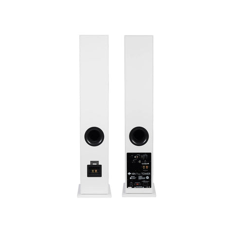KIN by Totem Play Tower II Powered Floorstanding Speaker – White Pair (view 3 of 6)