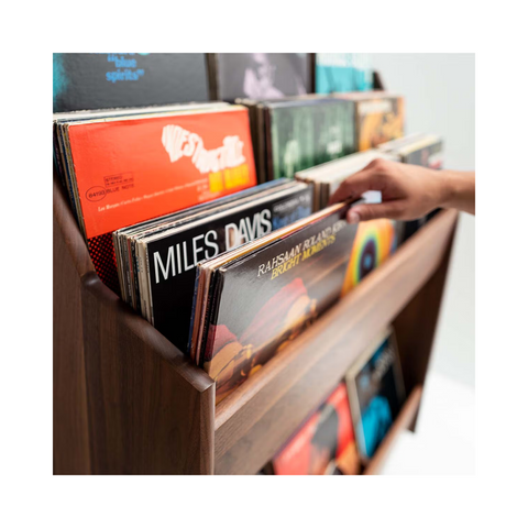 Symbol Audio Luxe 2-Bay Record Stand (Walnut - Natural) - Clearance / Open Box (view 12 of 12)