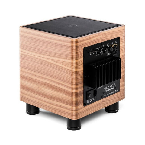 Sonus Faber Sonus Faber Gravis I Powered Downfiring Subwoofer (Walnut) - Clearance / Open Box