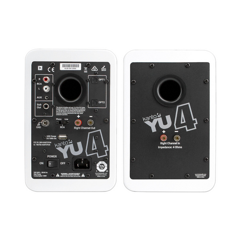 Kanto YU4 Powered Desktop speakers with Bluetooth and Phono Preamp - Clearance / Open Box (view 6 of 14)