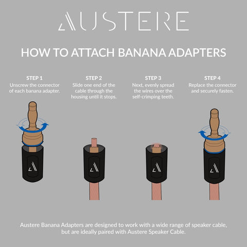 Austere Austere V Series Banana Plug Adapters