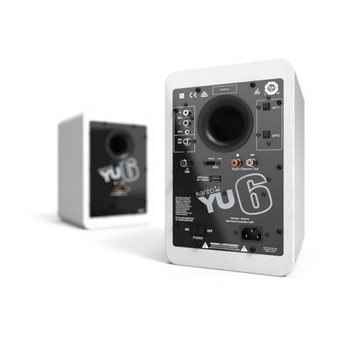Kanto Kanto YU6 Powered Desktop Speakers with Bluetooth and Phono Preamp for Vinyl - Clearance / Open Box