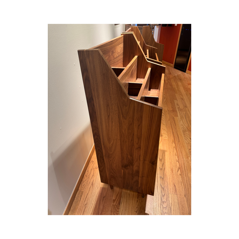 Symbol Audio Luxe 2-Bay Record Stand (Walnut - Natural) - Clearance / Open Box (view 9 of 12)