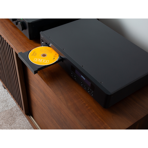 NAD C 569 CD Player-Black-open with CD from above (view 3 of 3)