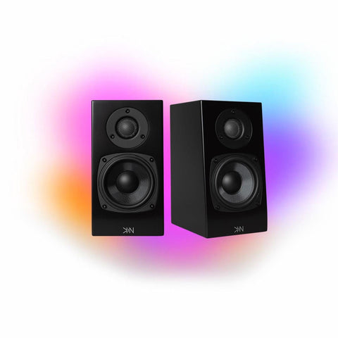 KIN by Totem One Bookshelf Speakers – Satin Black Pair (view 2 of 5)