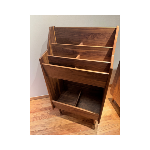 Symbol Audio Luxe 2-Bay Record Stand (Walnut - Natural) - Clearance / Open Box (view 8 of 12)