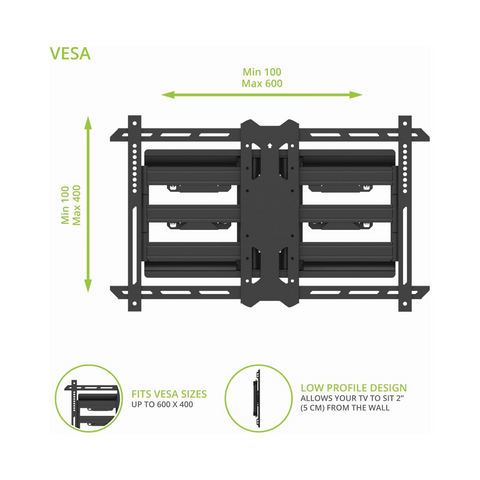 Kanto PDX650SG Stainless Steel Outdoor Full Motion TV Mount - Clearance / Open Box (view 3 of 8)