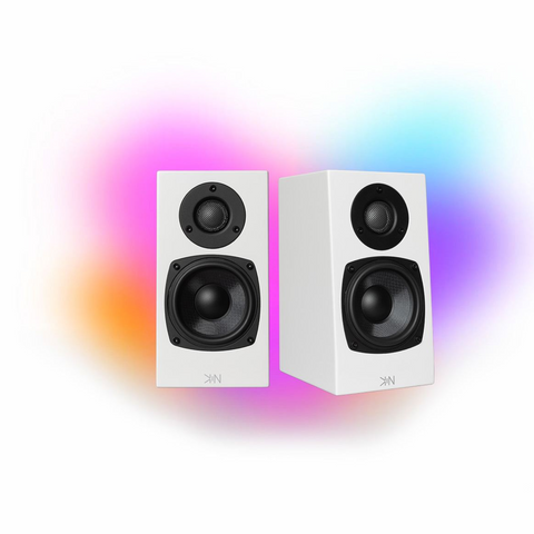 KIN by Totem One Bookshelf Speakers – Satin White Pair (view 2 of 5)