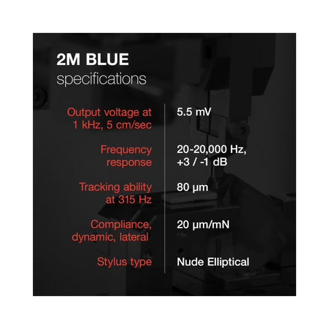 Ortofon Ortofon 2M Blue Premounted on SH-4 Black Headshell - Clearance / Open Box