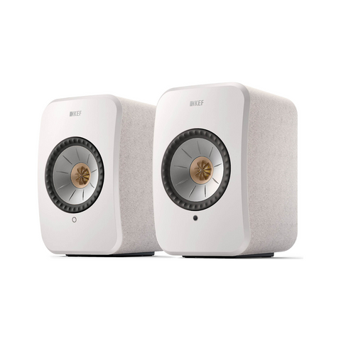 KEF LSX II Wireless HiFi Speakers - Cotton White - Clearance / Open Box (view 1 of 8)