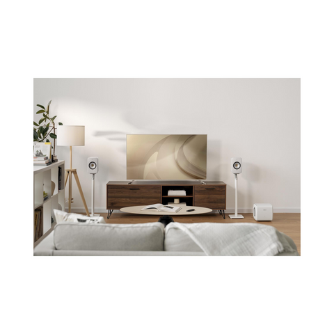 KEF LSX II Wireless HiFi Speakers - Cotton White - Clearance / Open Box (view 8 of 8)