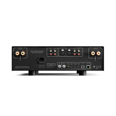 Hegel H400 Integrated Amplifier with Streaming (Black) - Clearance / Open Box (view 2 of 4)