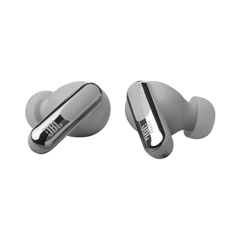 JBL Live Beam 3 True Wireless Noise-Cancelling Earbuds with Smart Charging Case (Silver) - Clearance / Open Box (view 2 of 4)