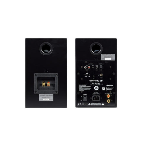 KIN by Totem Play Mini Powered Bookshelf Speakers – Satin Black Pair (view 4 of 6)