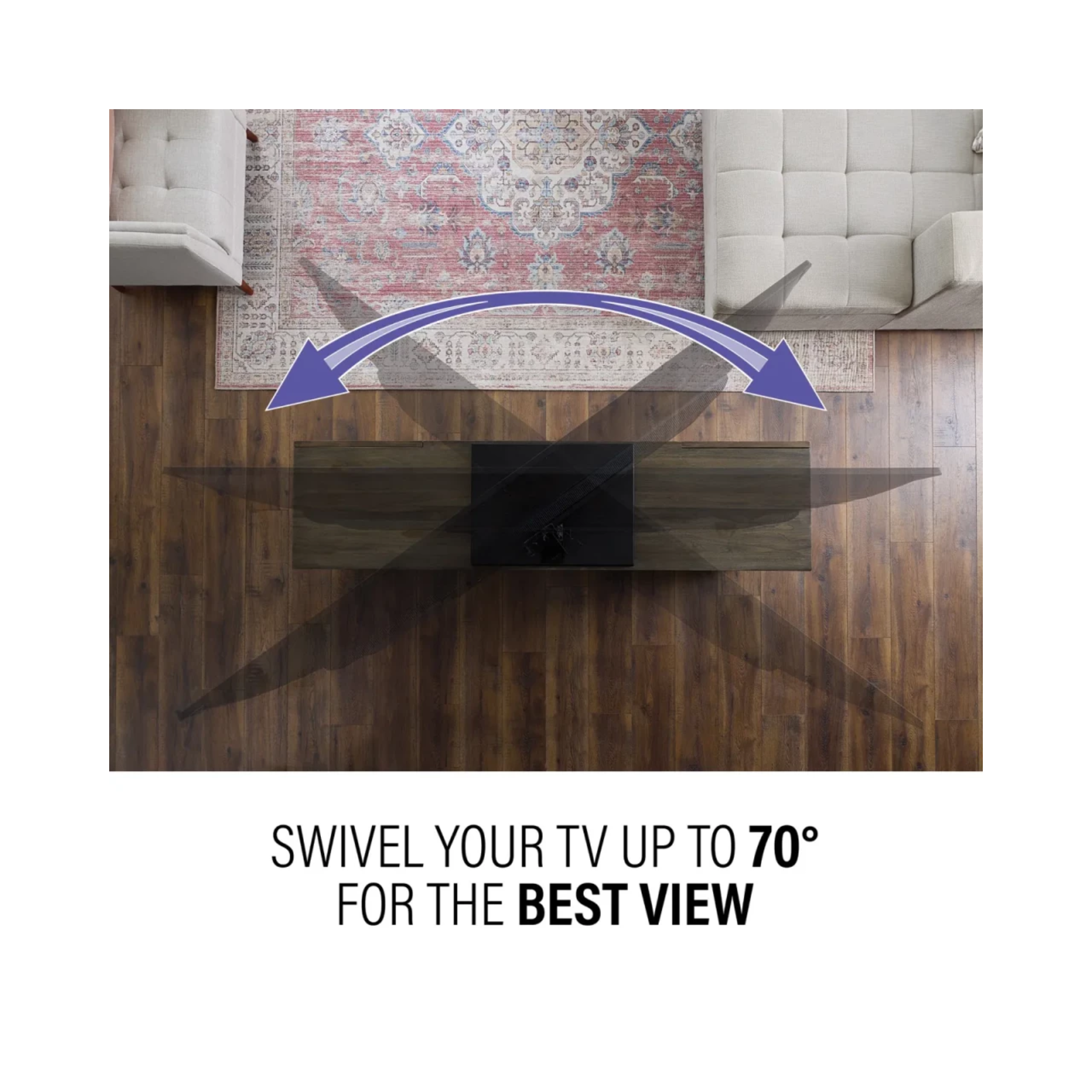 Sanus VSTV2-B2 TV Swivel Stand 40