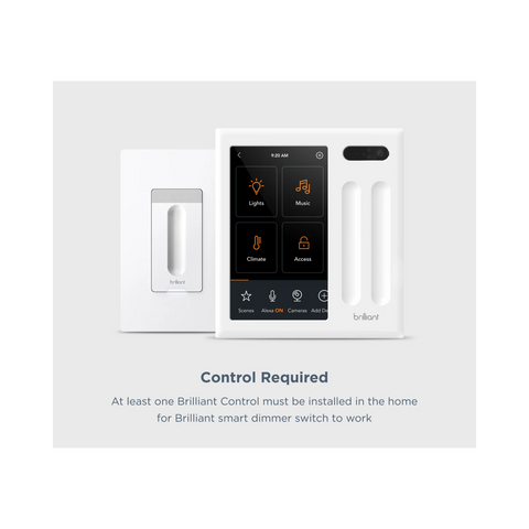Brilliant Smart Dimmer Switch (White) - Clearance / Open Box (view 7 of 10)
